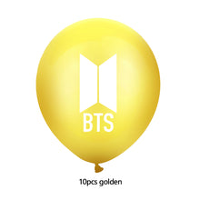 Load image into Gallery viewer, BTS Latex Balloon Birthday Party Supplies Confetti Happy Birthday Balloons Party Decorations for Bangtan Boys Fans Fans Gift
