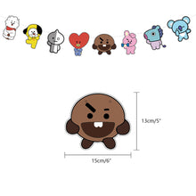 Load image into Gallery viewer, BTS Latex Balloon Birthday Party Supplies Confetti Happy Birthday Balloons Party Decorations for Bangtan Boys Fans Fans Gift
