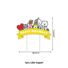 Load image into Gallery viewer, BTS Latex Balloon Birthday Party Supplies Confetti Happy Birthday Balloons Party Decorations for Bangtan Boys Fans Fans Gift
