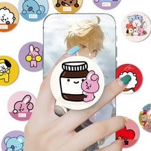 Load image into Gallery viewer, BTS BT21 KPOP Mobile Phone Cartoon Bracket Lazy Air Cushion Bracket Folding Desktop Bracket Airbag
