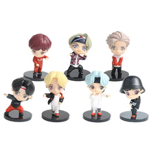 Load image into Gallery viewer, 7Pcs/Set Cute Kpop BTS Bangtan Boys BT21 Mini Model Collectible Figure Garage Kit Model Kits

