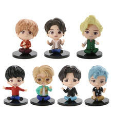 Load image into Gallery viewer, 7Pcs/Set Cute Kpop BTS Bangtan Boys BT21 Mini Model Collectible Figure Garage Kit Model Kits

