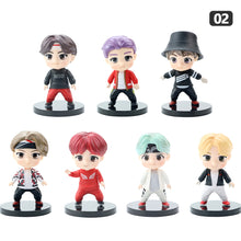 Load image into Gallery viewer, 7Pcs/Set Cute Kpop BTS Bangtan Boys BT21 Mini Model Collectible Figure Garage Kit Model Kits
