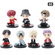Load image into Gallery viewer, 7Pcs/Set Cute Kpop BTS Bangtan Boys BT21 Mini Model Collectible Figure Garage Kit Model Kits
