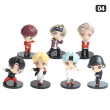 Load image into Gallery viewer, 7Pcs/Set Cute Kpop BTS Bangtan Boys BT21 Mini Model Collectible Figure Garage Kit Model Kits
