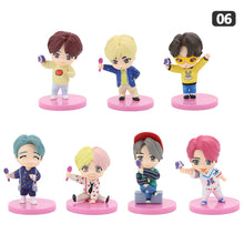 Load image into Gallery viewer, 7Pcs/Set Cute Kpop BTS Bangtan Boys BT21 Mini Model Collectible Figure Garage Kit Model Kits
