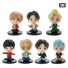 Load image into Gallery viewer, 7Pcs/Set Cute Kpop BTS Bangtan Boys BT21 Mini Model Collectible Figure Garage Kit Model Kits
