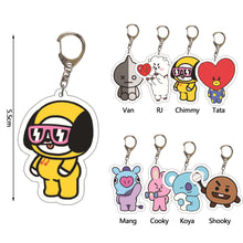 Load image into Gallery viewer, BTS BT21 Key Ring Keychain Bag Pendant Baby Cute Accessory Decorations
