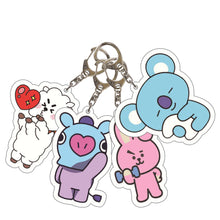 Load image into Gallery viewer, BTS BT21 Key Ring Keychain Bag Pendant Baby Cute Accessory Decorations

