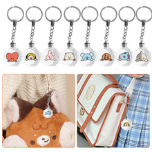 Load image into Gallery viewer, BTS BT21 Key Ring Led Light Keychain Bag Pendant Cute Accessory Decorations
