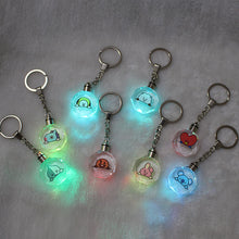 Load image into Gallery viewer, BTS BT21 Key Ring Led Light Keychain Bag Pendant Cute Accessory Decorations
