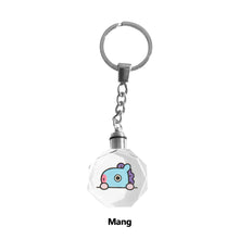 Load image into Gallery viewer, BTS BT21 Key Ring Led Light Keychain Bag Pendant Cute Accessory Decorations
