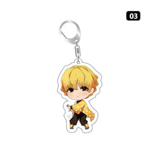 Load image into Gallery viewer, Demon Slayer Fashion Cosplay Cartoon Keychain Key Chain Ring Anime Keyring Hot Sales Bag Pendant
