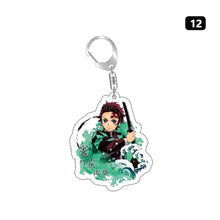 Load image into Gallery viewer, Demon Slayer Fashion Cosplay Cartoon Keychain Key Chain Ring Anime Keyring Hot Sales Bag Pendant
