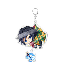 Load image into Gallery viewer, Demon Slayer Fashion Cosplay Cartoon Keychain Key Chain Ring Anime Keyring Hot Sales Key Chains
