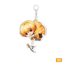 Load image into Gallery viewer, Demon Slayer Fashion Cosplay Cartoon Keychain Key Chain Ring Anime Keyring Hot Sales Key Chains
