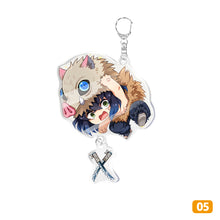 Load image into Gallery viewer, Demon Slayer Fashion Cosplay Cartoon Keychain Key Chain Ring Anime Keyring Hot Sales Key Chains
