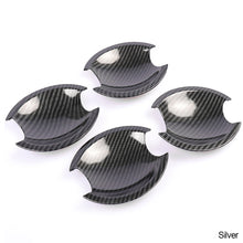 Load image into Gallery viewer, 4Pcs/Set Car Door Handle Bowl Protective Cover Trim Chrome/Carbon Fiber For Nissan Qashqai 2007-2013
