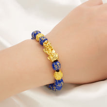Load image into Gallery viewer, Pi Yao Beads Bracelet Men Women Wristband Pixiu Creative Wealth and Good Luck Bracelet Elastic Religious Couple Bracelet
