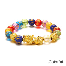 Load image into Gallery viewer, Pi Yao Beads Bracelet Men Women Wristband Pixiu Creative Wealth and Good Luck Bracelet Elastic Religious Couple Bracelet
