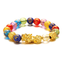 Load image into Gallery viewer, Pi Yao Beads Bracelet Men Women Wristband Pixiu Creative Wealth and Good Luck Bracelet Elastic Religious Couple Bracelet
