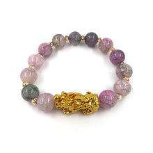Load image into Gallery viewer, Pixiu Cracked Imitation Agate Wealth and Good Luck Bracelet Pi Yao Beads Bracelet Men Women Wristband Elastic Religious Bracelet
