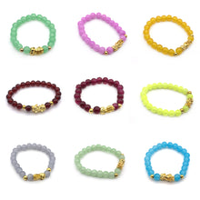 Load image into Gallery viewer, Gold Pixiu Red Agate Transport Evil Spirit Lucky Bracelet Bracelet Feng Shui Piyao Imitation Agate Elastic Couple Bracelet

