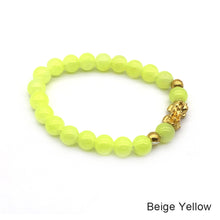 Load image into Gallery viewer, Gold Pixiu Red Agate Transport Evil Spirit Lucky Bracelet Bracelet Feng Shui Piyao Imitation Agate Elastic Couple Bracelet

