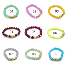 Load image into Gallery viewer, Gold Pixiu Red Agate Transport Evil Spirit Lucky Bracelet Bracelet Feng Shui Piyao Imitation Agate Elastic Couple Bracelet
