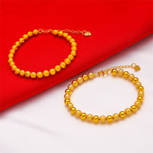 Load image into Gallery viewer, Frosted Gold Bracelet Women Happiness Smooth Bracelet Lucky Bracelet Blessing Couples Bring Good Luck Heart Women Bracelet
