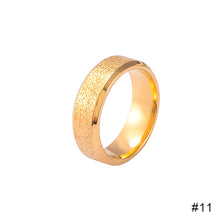 Load image into Gallery viewer, Simple Gold Ring Dull Polish Wedding Couple Ring Matte Fashion Stainless Steel Ring for Women Jewelry Casual Hand Accessories
