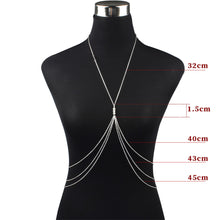 Load image into Gallery viewer, Sexy Body Chain Harness Bodychain For Women Belly Waist Bikini Chain Female Bodysuit Jewelry Girls Fashion Boho Beach Jewelery
