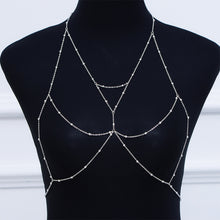 Load image into Gallery viewer, Fashion Metal Ladies Body Chain Sexy Style Chest Chain Hollow Out Bikini Ladies Women Breast Chain Body Decorative Jewelry
