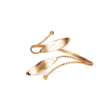 Load image into Gallery viewer, Fashion Bohemian Leaf Charm Upper Arm Bracelet Metal Leaves Curve Creative Arm Cuff Armlet Bangle Bracelets Jewelry for Women
