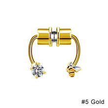 Load image into Gallery viewer, Stainless Steel Nose Ring Horseshoe Magnetic Nose Ring Non Piercing Hoop Septum Rings Nose Stud Ear Clip Piercing Women Jewelry

