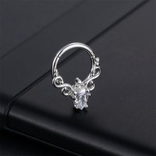 Load image into Gallery viewer, Butterfly Nose Piercing Ring Nasal Septum Piercing Ring Titanium Steel Nose Stud Piercing NosePin Jewelry Women Men Accessories

