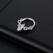 Load image into Gallery viewer, Butterfly Nose Piercing Ring Nasal Septum Piercing Ring Titanium Steel Nose Stud Piercing NosePin Jewelry Women Men Accessories

