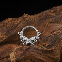 Load image into Gallery viewer, Butterfly Nose Piercing Ring Nasal Septum Piercing Ring Titanium Steel Nose Stud Piercing NosePin Jewelry Women Men Accessories
