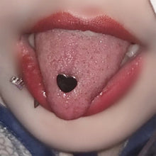 Load image into Gallery viewer, Love Heart Stainless Steel Tongue Nails Piercing Body Studs Piercing Pin Jewelry for Women Girl Body piercing ornament Tongue Rings
