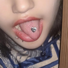 Load image into Gallery viewer, Love Heart Stainless Steel Tongue Nails Piercing Body Studs Piercing Pin Jewelry for Women Girl Body piercing ornament Tongue Rings
