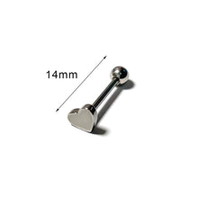 Load image into Gallery viewer, Love Heart Stainless Steel Tongue Nails Piercing Body Studs Piercing Pin Jewelry for Women Girl Body piercing ornament Tongue Rings
