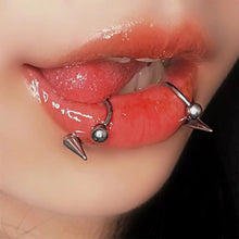 Load image into Gallery viewer, Titanium Steel Lip Cool Piercing Lip Studs Fashion Gothic Collar Punk Body Piercing Ring Belly Ring Lip Piercing Body Jewelry
