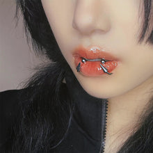 Load image into Gallery viewer, Titanium Steel Lip Cool Piercing Lip Studs Fashion Gothic Collar Punk Body Piercing Ring Belly Ring Lip Piercing Body Jewelry
