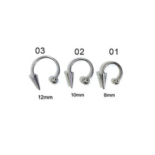 Load image into Gallery viewer, Titanium Steel Lip Cool Piercing Lip Studs Fashion Gothic Collar Punk Body Piercing Ring Belly Ring Lip Piercing Body Jewelry
