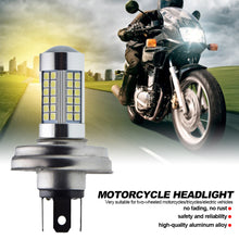 Load image into Gallery viewer, 1PC 66SMD LED Motorcycle Headlight Lamp High/Low Beam for Scooter Moped 6000K DC 6V 12V 10-30V Motorbike Head Bulb
