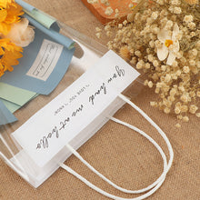 Load image into Gallery viewer, Multifunctional Rose Gift Bag Transparent Flower Bag Tote Bag with English Card for Wedding Party Mother's Day Flower box
