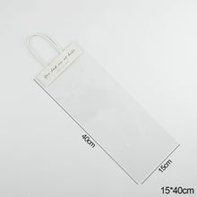 Load image into Gallery viewer, Multifunctional Rose Gift Bag Transparent Flower Bag Tote Bag with English Card for Wedding Party Mother's Day Flower box
