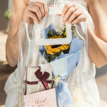 Load image into Gallery viewer, Multifunctional PVC Gift Bag Transparent Tote Bag Wedding Party Mother's Day Flower Gift Package Bag Shpping Makeup Bag
