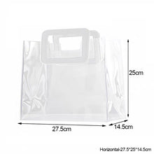 Load image into Gallery viewer, Multifunctional PVC Gift Bag Transparent Tote Bag Wedding Party Mother's Day Flower Gift Package Bag Shpping Makeup Bag
