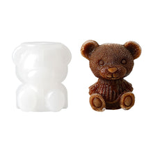 Load image into Gallery viewer, Silicone Rose Bear Ice Cube Mold Celebrity Summer Ice Tea Coffee Milk Ice Maker Juice Bar Cocktail Wine Decoration Mold Tray Cafe Bar Tool
